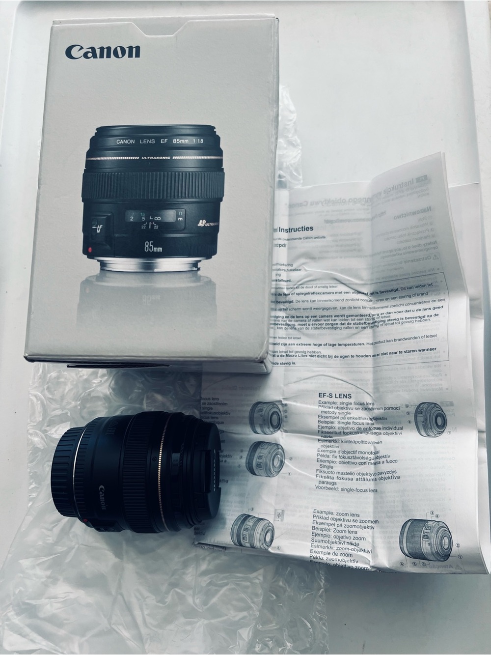 Canon EF 85mm f/1.8 USM Lens - Black New